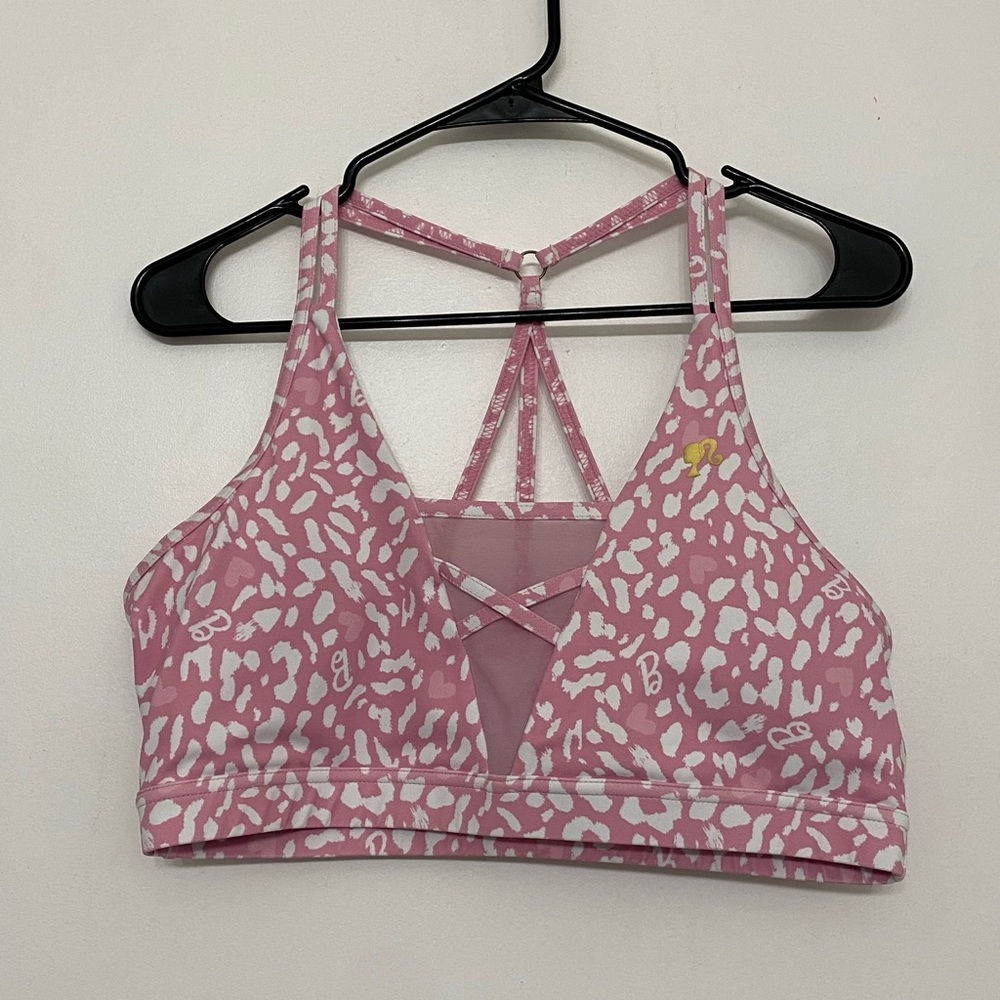 Black Milk Clothing Barbie Leopard Sheer V Crop